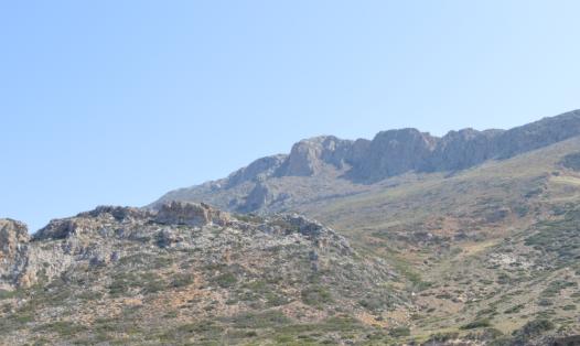 a photograph of a mountain escarpment